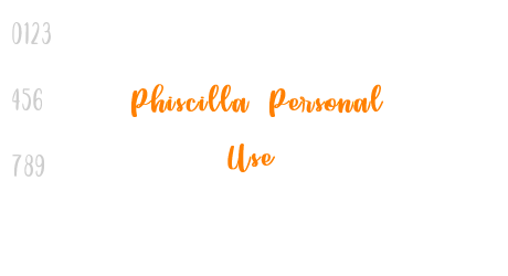 Phiscilla Personal Use