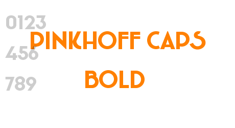 Pinkhoff Caps Bold