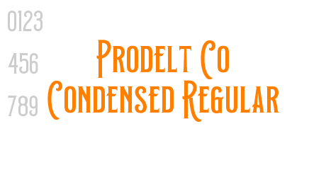 Prodelt Co Condensed Regular