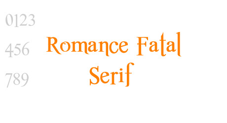 Romance Fatal Serif