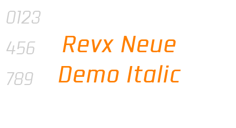 Revx Neue Demo Italic