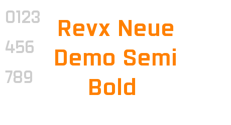 Revx Neue Demo Semi Bold