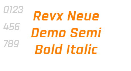 Revx Neue Demo Semi Bold Italic