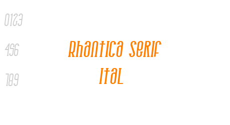 Rhantica Serif Ital