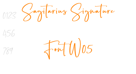 Sagitarius Signature Font W05