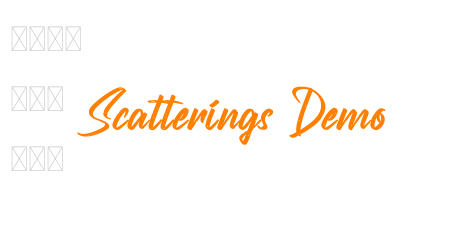 Scatterings Demo