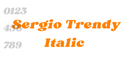 Sergio Trendy Italic