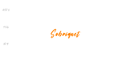 Sobriquet