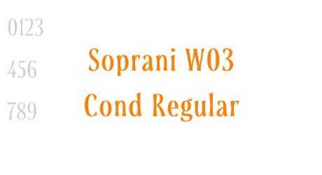 Soprani W03 Cond Regular