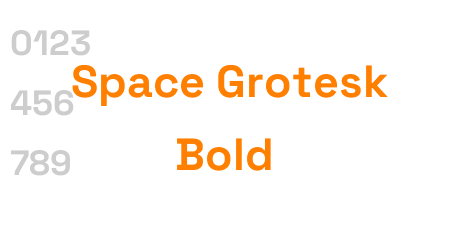 Space Grotesk Bold