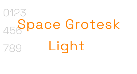 Space Grotesk Light