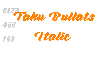 Tahu Bullats Italic