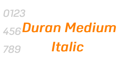 Duran Medium Italic