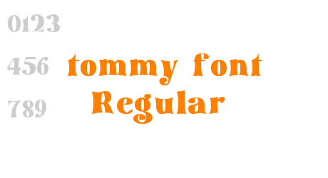tommy font Regular