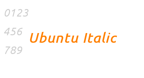 Ubuntu Italic