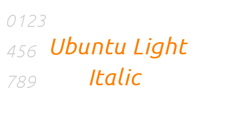 Ubuntu Light Italic