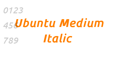 Ubuntu Medium Italic