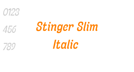 Stinger Slim Italic