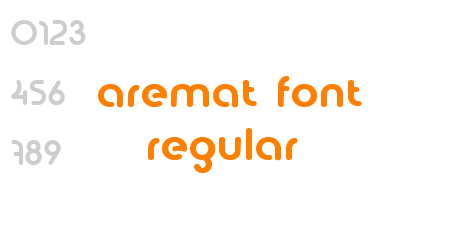 aremat font regular