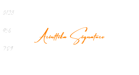 Arinttika Signature