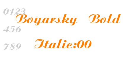 Boyarsky Bold Italic:00