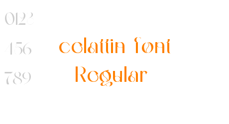 celattin font Regular