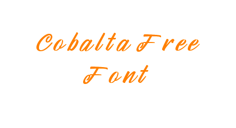 Cobalta Free Font