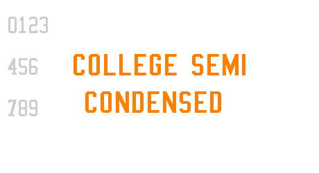 College Semi condensed