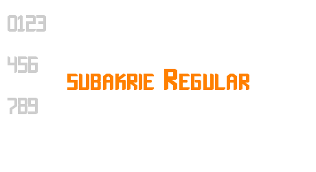 subakrie Regular