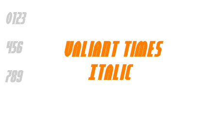 Valiant Times Italic
