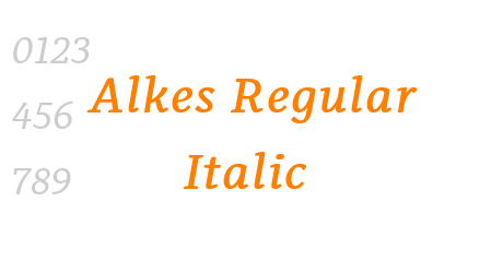 Alkes Regular Italic