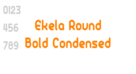 Ekela Round Bold Condensed