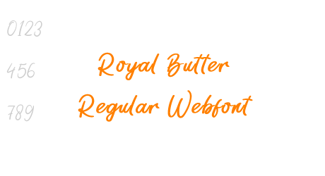 Royal Butter Regular Webfont