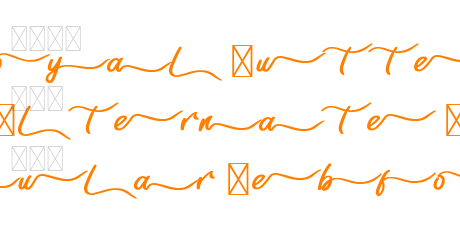 Royal Butter Alternate 2 Regular Webfont