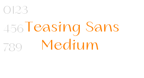 Teasing Sans Medium