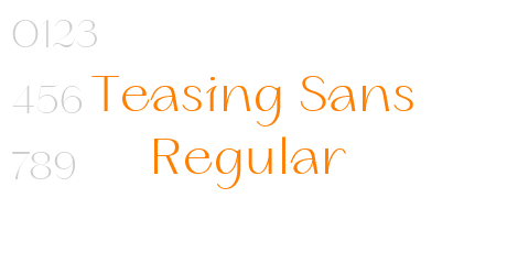 Teasing Sans Regular