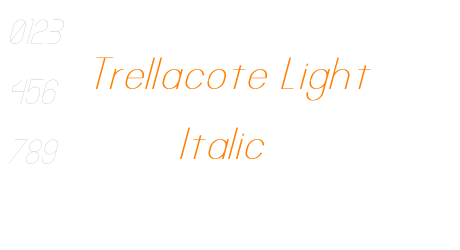 Trellacote Light Italic