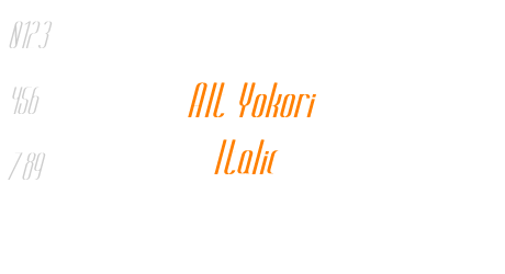 Alt Yokori Italic