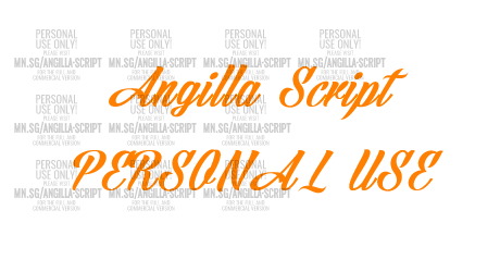 Angilla Script PERSONAL USE