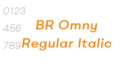 BR Omny Regular Italic