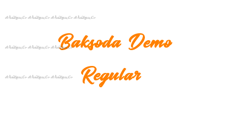 Baksoda Demo Regular