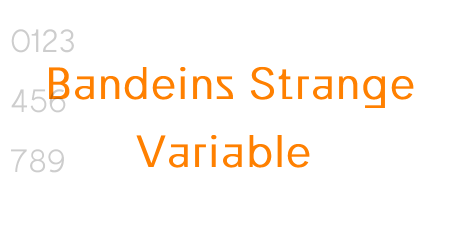 Bandeins Strange Variable