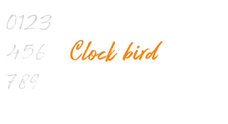 Clock bird