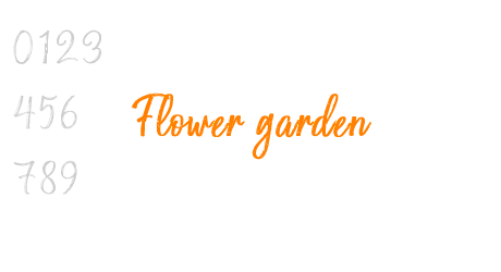 Flower garden