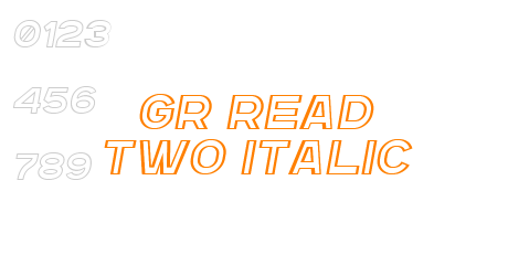 GR Read Two Italic