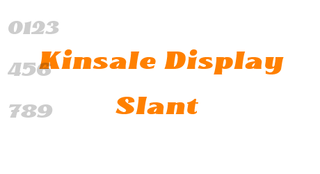 Kinsale Display Slant