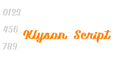 Klyson Script