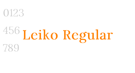 Leiko Regular