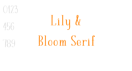 Lily & Bloom Serif