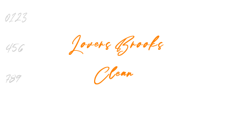 Lovers Brooks Clean